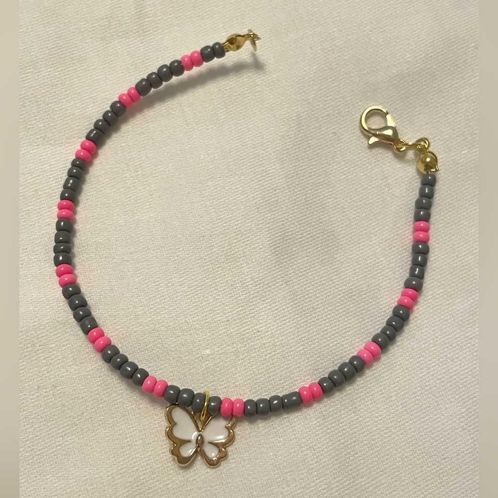 butterfly beaded bracelet